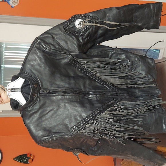 Vintage Ladies Leather Motorcycle Jacket - Picture 6 of 7